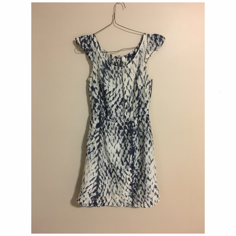 Navy and Beige Gap Dress
